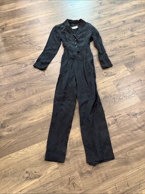 J. Crew Black Long Sleeve Tailored Jumpsuit